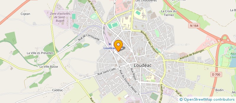 localisation de l'entreprise SCI LE CRAN à LOUDEAC
