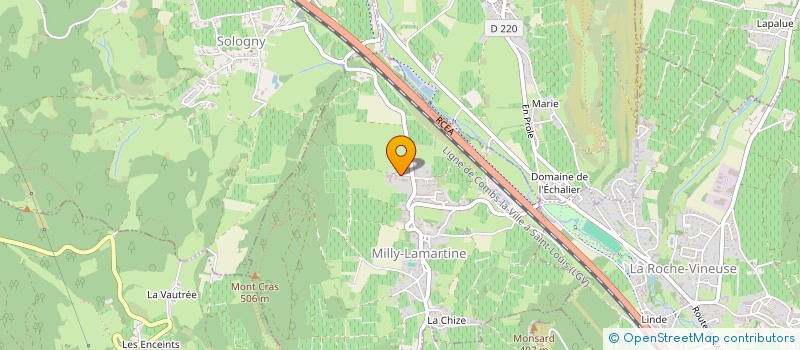 localisation de l'entreprise SCI LE CRAS  MILLY-LAMARTINE