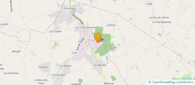 localisation de l'entreprise SCI LE CREACH  QUESSOY