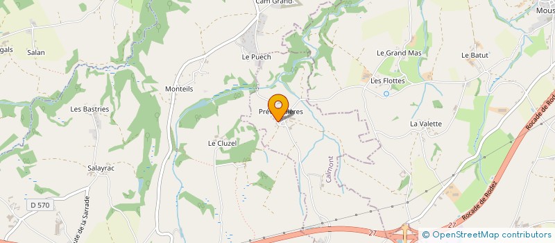 localisation de l'entreprise SCI LE CREFF  CALMONT