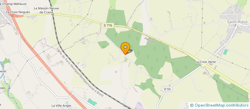 localisation de l'entreprise SCI LE CREHU  PLESTAN