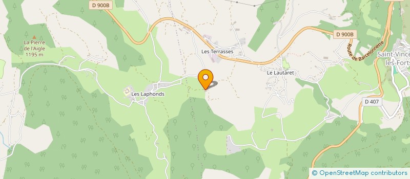 localisation de l'entreprise SCI LE CRENEAU  UBAYE-SERRE-PONCON