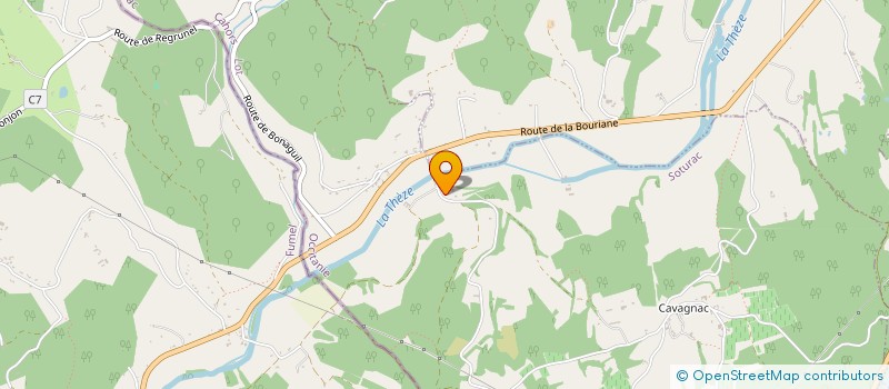 localisation de l'entreprise SCI LE CRET D'EAU  SOTURAC