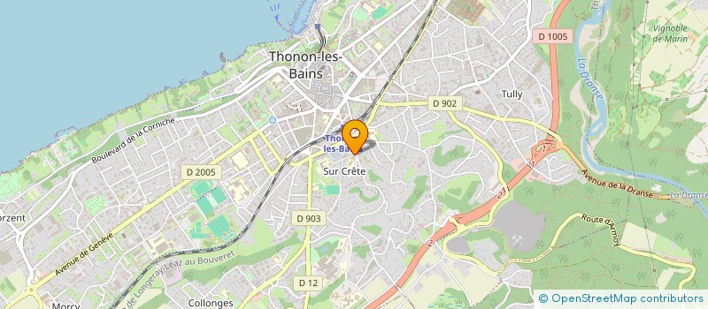localisation de l'entreprise SCI LE CRETE à THONON-LES-BAINS