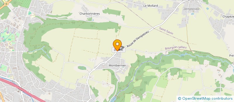 localisation de l'entreprise SCI LE CREUSAT  SAINT-SAVIN