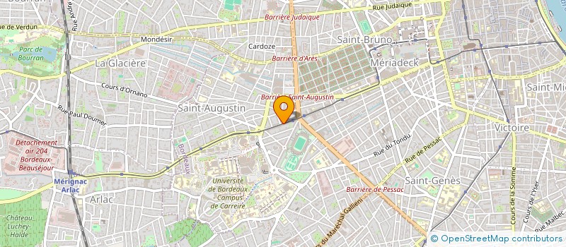 localisation de l'entreprise SCI LE CREUSET  BORDEAUX