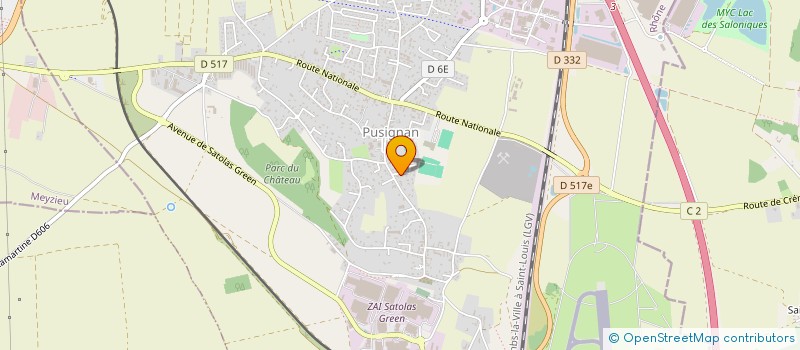 localisation de l'entreprise SCI LE CRILLON  PUSIGNAN