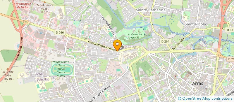 localisation de l'entreprise SCI LE CRINCHON à ARRAS
