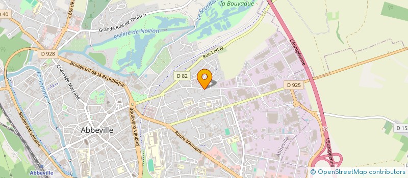localisation de l'entreprise SCI LE CRINQUET à ABBEVILLE