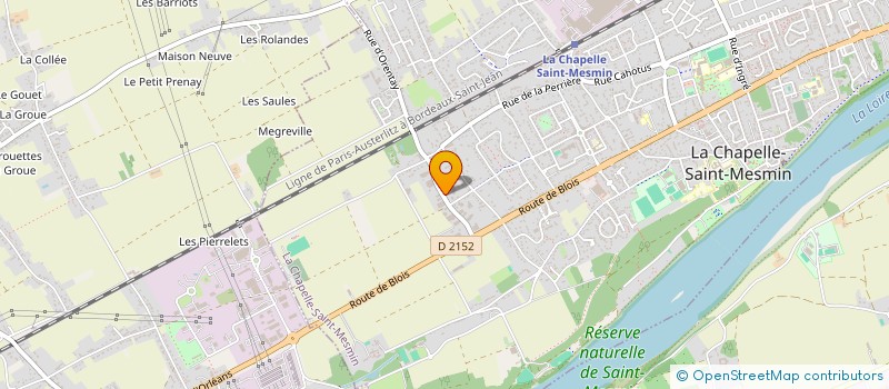 localisation de l'entreprise SCI LE CRIOU à LA CHAPELLE-SAINT-MESMIN
