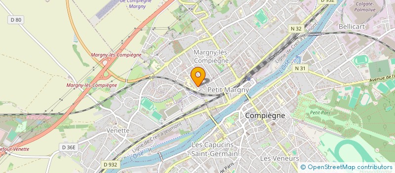 localisation de l'entreprise SCI LE CROISE LAROCHE  MARGNY-LES-COMPIEGNE