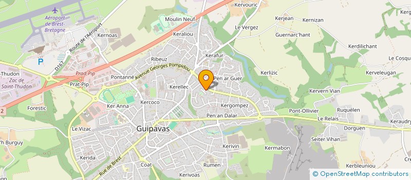 localisation de l'entreprise SCI LE CROISSANT  GUIPAVAS