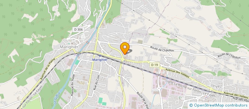 localisation de l'entreprise SCI LE CROISSANT DE LUNE  MARIGNIER