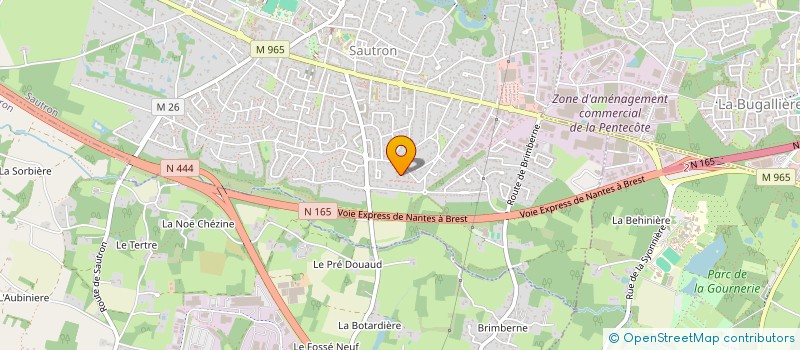 localisation de l'entreprise SCI LE CROISY à SAUTRON