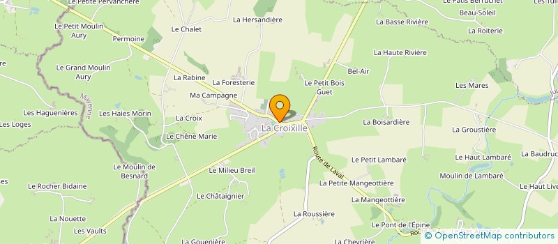 localisation de l'entreprise SCI LE CROIXILLON  LA CROIXILLE
