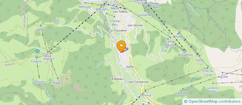 localisation de l'entreprise SCI LE CROPT à LA CLUSAZ