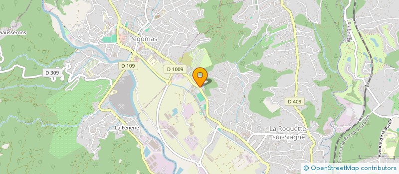 localisation de l'entreprise SCI LE CROS à LA ROQUETTE-SUR-SIAGNE