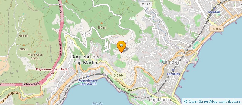localisation de l'entreprise SCI LE CROS à MENTON
