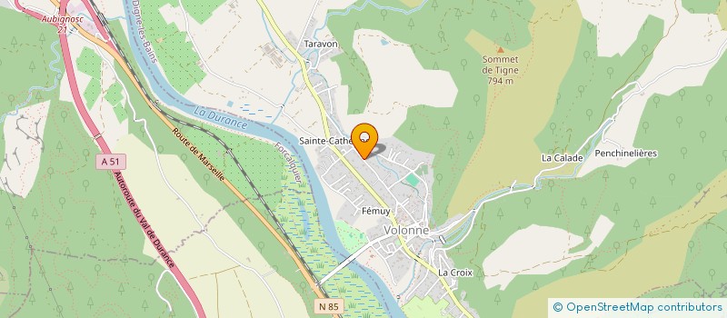 localisation de l'entreprise SCI LE CROS  SALIGNAC