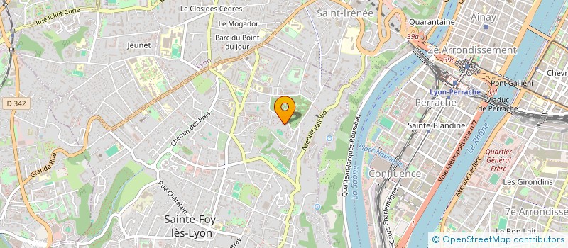 localisation de l'entreprise SCI LE CROS  SAINTE-FOY-LES-LYON