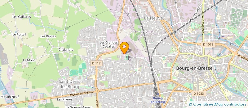 localisation de l'entreprise SCI LE CROZET à SAINT-DENIS-LES-BOURG