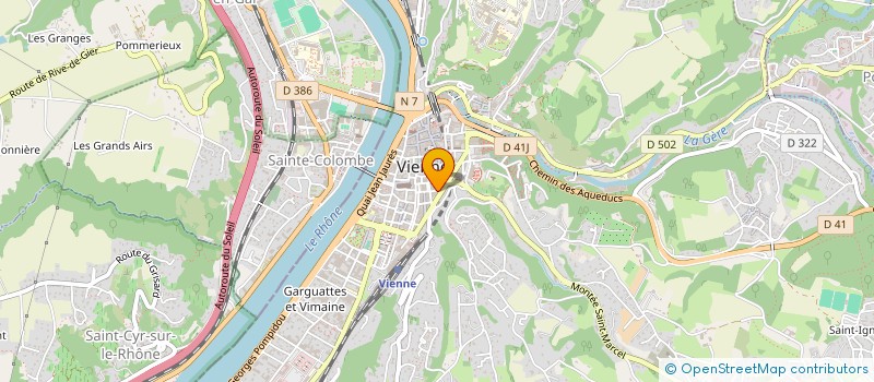 localisation de l'entreprise SCI LE CUBAIN  VIENNE