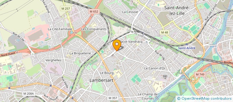 localisation de l'entreprise SCI LE CUBE à LAMBERSART