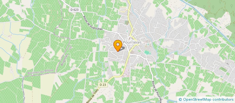 localisation de l'entreprise SCI LE CUBE  POURRIERES