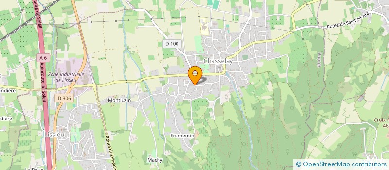 localisation de l'entreprise SCI LE CUCHET  CHASSELAY