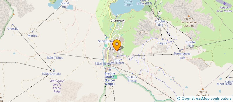 localisation de l'entreprise SCI LE CURLING  TIGNES