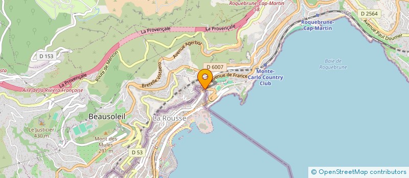 localisation de l'entreprise SCI LE CYGNE BLANC 2004 à ROQUEBRUNE CAP MARTIN