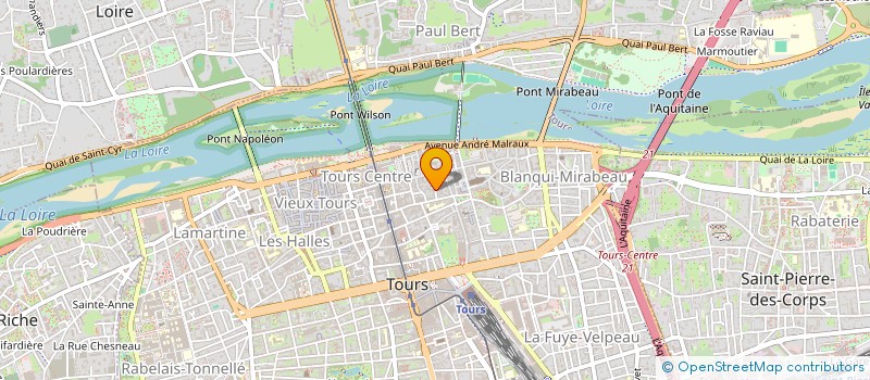 localisation de l'entreprise SCI LE CYGNE DE LA RUE  TOURS