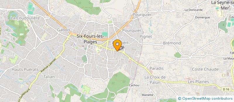 localisation de l'entreprise SCI LE CYNTHIA à SIX-FOURS-LES-PLAGES