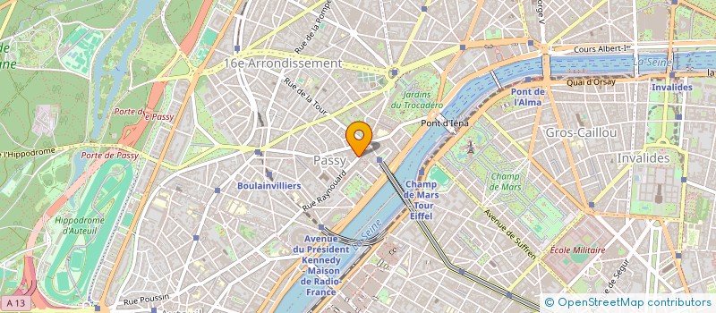 localisation de l'entreprise SCI LE DADOU à PARIS
