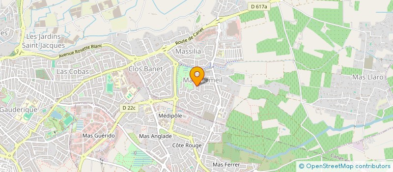 localisation de l'entreprise SCI LE DAGUET à PERPIGNAN