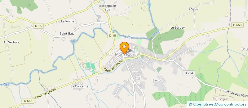 localisation de l'entreprise SCI LE DAHU  MONSEGUR