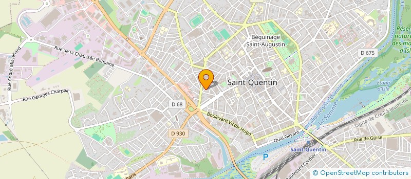 localisation de l'entreprise SCI LE DAHUT à SAINT-QUENTIN