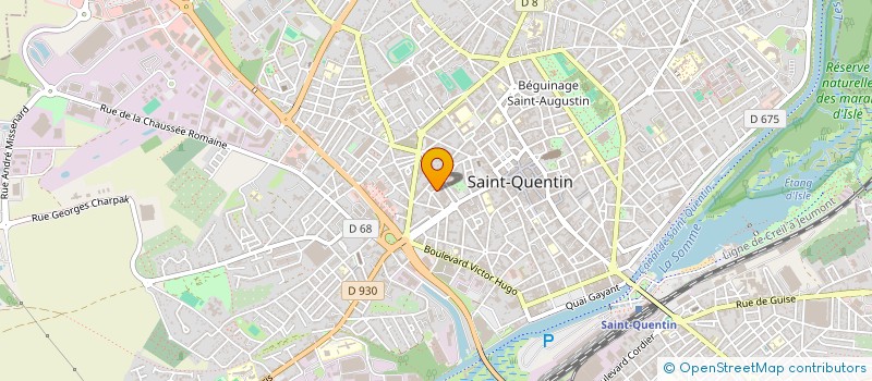 localisation de l'entreprise SCI LE DAMIER à SAINT-QUENTIN