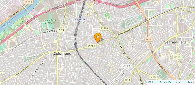 localisation de l'entreprise SCI LE DAP à COLOMBES