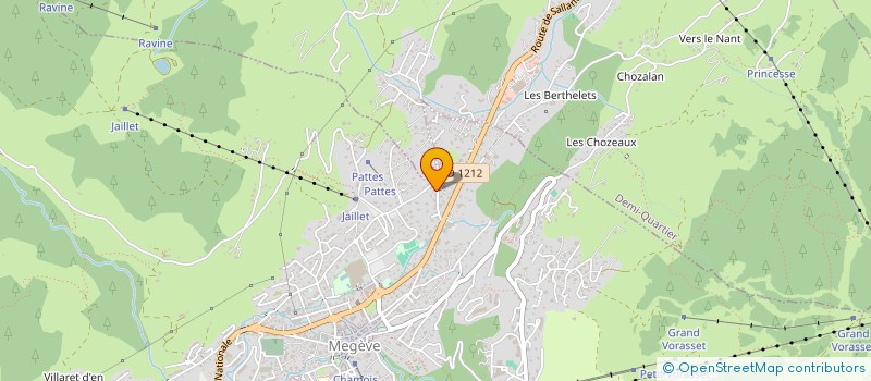 localisation de l'entreprise SCI LE DARBON  MEGEVE