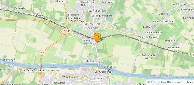 localisation de l'entreprise SCI LE DARON à LA CROIX-EN-TOURAINE