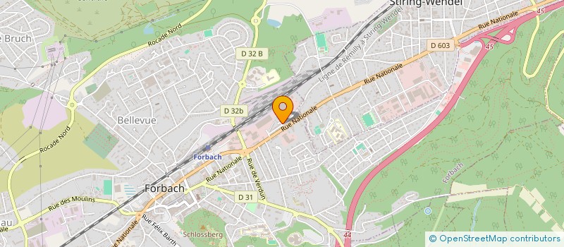 localisation de l'entreprise SCI LE DAUPHIN 2NC  FORBACH