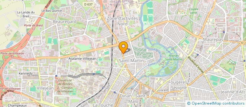 localisation de l'entreprise SCI LE DAUPHIN  RENNES