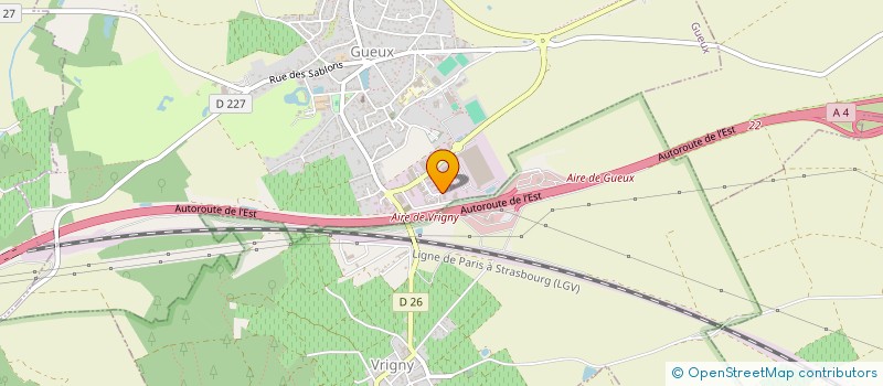 localisation de l'entreprise SCI LE DAUPHIN  GUEUX