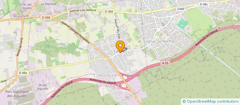 localisation de l'entreprise SCI LE DAUPHIN à GIGNAC-LA-NERTHE