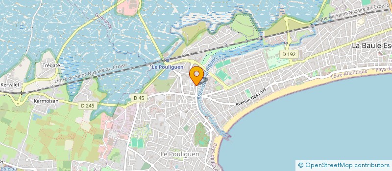 localisation de l'entreprise SCI LE DAUPHIN  LE POULIGUEN