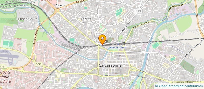localisation de l'entreprise SCI LE DAUPHIN à CARCASSONNE
