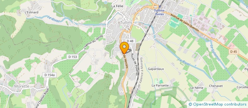 localisation de l'entreprise SCI LE DAUPHIN  TULLINS