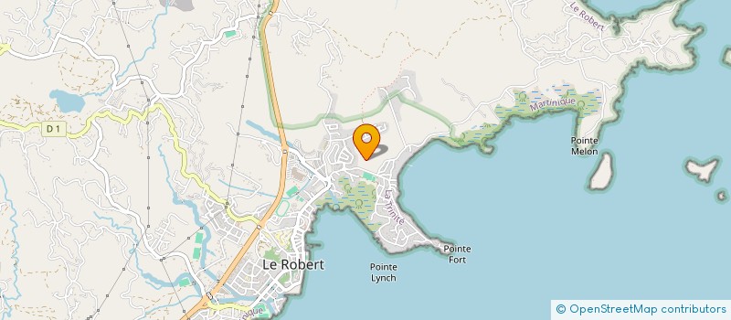 localisation de l'entreprise SCI LE DAUPHIN BLEU à LE ROBERT