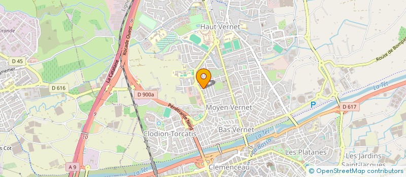 localisation de l'entreprise SCI LE DAUPHIN CATALAN  PERPIGNAN